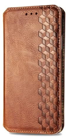 FTRONGRT Case Compatible with Google Pixel 10, with Card Slot, Mobile Phone Holder, Magnetic PU Leather Flip Wallet Case Compatible with Google Pixel 10 - Brown