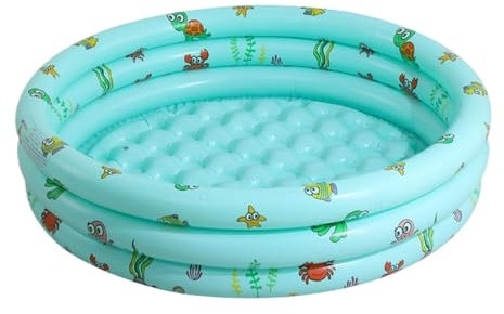 Planschbecken, aufblasbares Schwimmbecken, aufblasbares Planschbecken für die Familie | Erwachsene 3 Ringe Blow Up Paddling Center for Kids, Boys, Girls, Toddler