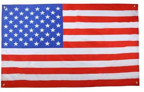 AZ FLAG US-Flagge, 150 x 90 cm, mit 4 Ösen, amerikanischer Pavillon für Balkon oder Wand