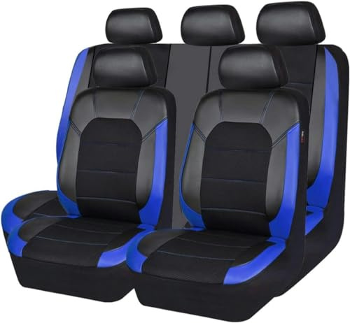 ZuDoxx Autositzbezüge Universal passend für BMW 1Er E81 E82 E87 E88 F20 F21 F52 F40 2Er F22 F23 F44 F45 F46 Komplettset Sitzbezüge
