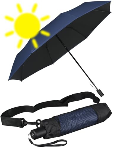 iX-brella City Trekking Sonnen-Regenschirm mit extra langem Stock mit UV- und Hitzeschutz