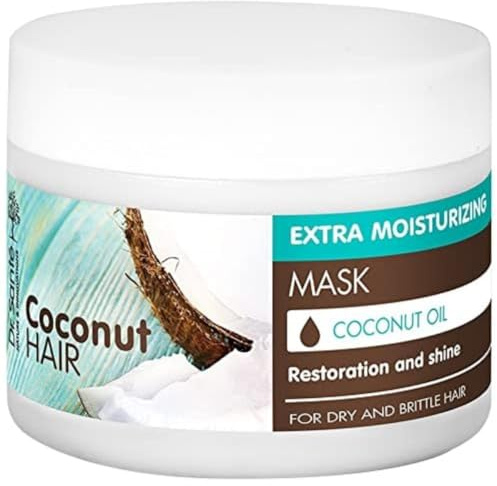 Dr. Santé Coconut Hair Maske Feuchtigkeitsspendende Maarmaske für trockenes und brüchiges Haar mit Kokosnussöl 300 ml (10,14 fl.oz)