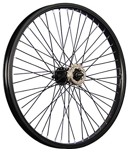 Taylor-Wheels 20 Zoll BMX Fahrrad Hinterrad 48 Loch schwarz mit 16 Zahn Ritzel