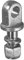 Perno per catene imbrigliamento trattore con occhio 20x2,5 mm C= 20 mm