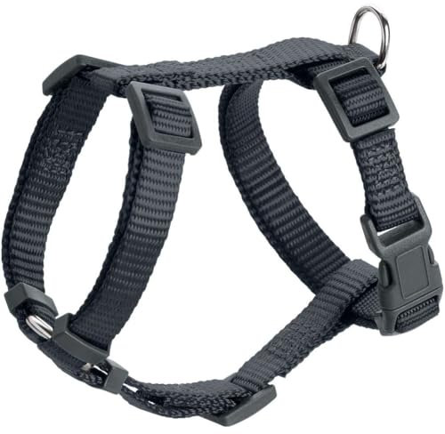 HUNTER Geschirr London Vario Rapid | Anthrazit | Größe Mini 18-30/XXS | 4-Fach verstellbar | mit Sicherheitsverschluss | weich & flexibel | reißfest & schnelltrocknend | leicht & pflegeleicht