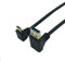 Cavo corto USB C 30 cm,90 gradi USB 3.1 Type-C Cavo di ricarica veloce per computer portatile e tablet e telefono cellulare (USB fino a C angolo)