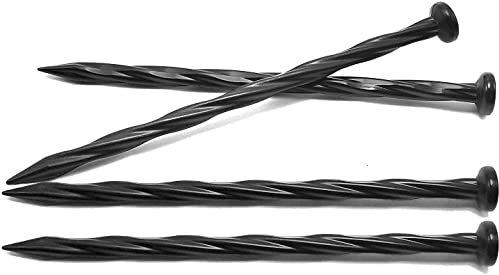 Lot de 30 piquets d'ancrage en spirale pour paysage, 20,3 cm, piquets de bordure en plastique pour jardin, pelouse, cour