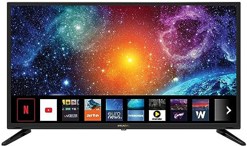 HYUNDAI Smart Netflix TV LED 32 Pouces (80cm) - Haute Définition - Triple Tuner - WiFi Youtube - HDMI x2 - USB multimédia 2.0 x2 - Screencast - Sortie Casque et Optique - CI+ Ethernet