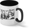 Nana Anime Osaki Manga Black Stones Blast Blanca taza de café con RIM Negro y manija Mug