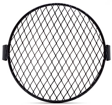 Alchemy Parts Headlight Mesh Grill 6.5 to 7 inch Guard Motorcycle Headlamp Protector Cover
