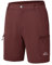 donhobo Damen Cargohose Kurz Schnell Trocknende Sport Shorts Atmungsaktive Jogginghose Outdoor Camping Wandershorts mit Taschen Reißverschluss (Weinrot, L)