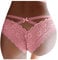 Générique Culotte sous-Vetements Culotte Hipster Culotte Sexy Culotte en Dentelle pour Femmculottes pour Femmes Crochet Dentelle Dentelle Jusqu'à Culotte Sexy Creux (A2 Rose, L)