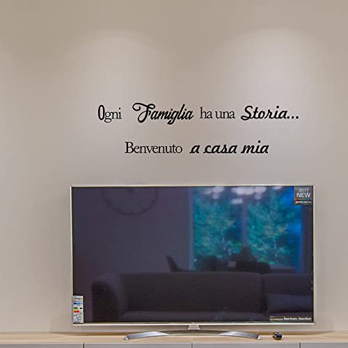 Adesivi Murali Di Benvenuto - Ogni Famiglia Ha Una Storia... Benvenuto A Casa Mia
