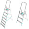 SCALA ALLUMINIO COLOMBO 7 GRADINI PORTATA 150 KG ART. S107A07W & Scala LIBELLULA in alluminio 3 gradini