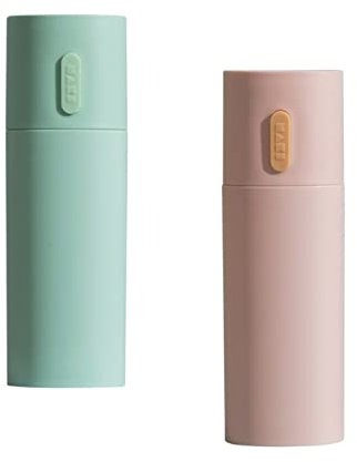 YLWX Zahnputzbecher Mundwasserbecher Waschen Tasse Reise Tragbare Zahnärztliche Set Zahnbürste Tasse (Color : Green+Pink)