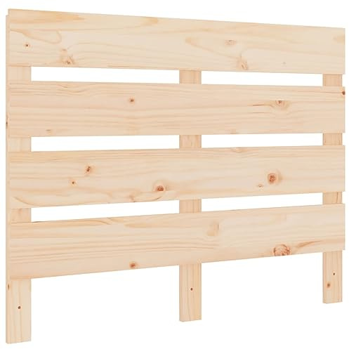 vidaXL Kopfteil Betthaupt Bettkopfteil für Einzelbett Bett Holzbett Massivholzbett Schlafzimmerbett Lattendesign 100x3x80cm Massivholz Kiefer