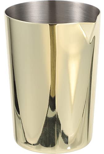 UPKOCH Mezclas De Bebidas Jarra De Cóctel Sin Costuras De Acero Inoxidable para Mezclar Cócteles Accesorio De Barman para Cóctel Agitado Y Herramienta Dorada Vaso Mezclador