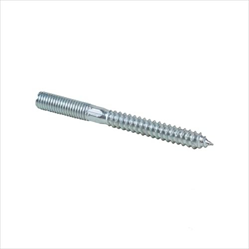 Stabilo-Sanitaer Stockschraube M10 x 80 mm Innenvielzahn Sechskant Gewinde Holzschraube verzinkt Befestigungsmaterial Stockschrauben
