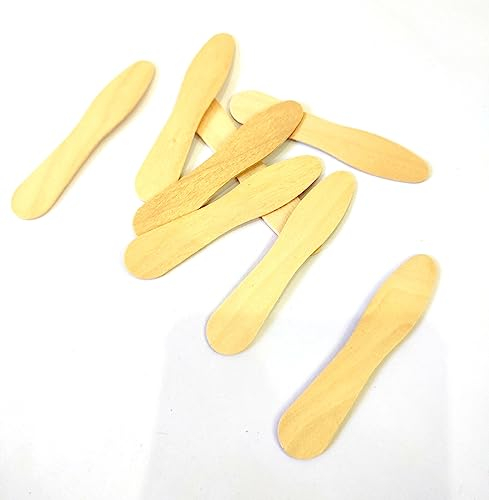 Ganga Nautical Lot de 10 cuillères en bois personnalisées - Ustensiles de cuisine - Cadeau de Saint-Valentin - Cadeau d'anniversaire - Taille : 6,3 cm environ