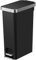 EKO Hana Slim Pedal Bin Volume 40 L W x H x D 265 x 645 x 455 mm Black, 8713631198481