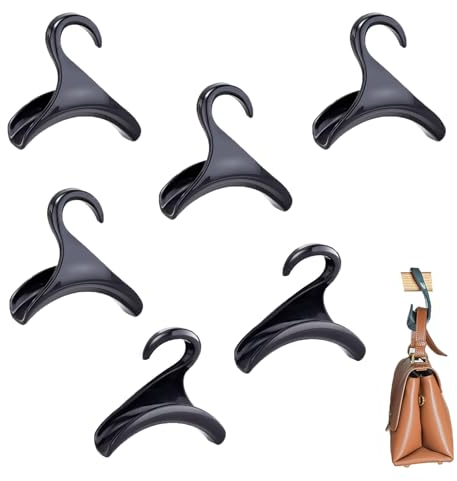 6 Stück Handtasche Kleiderbügel Haken Schrank Lagerung Handtasche Haken Taschen Haken Schrank Handtaschen Aufbewahrung für Hängende Tote Bag Rucksäcke Schulranzen Crossovers Schal Gürtel und Krawatte