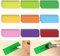 45 Pcs Magnetic Dry Erase Labels, 30 X 80 MM Magnetic Labels for Writing On Magnets Whiteboard Magnetic Dry Erase Labels Reusable for Whiteboard Refrigerator Metal Cabinet (9 Colors)
