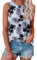 Tank Top Damen Ist Bügelfrei Ärmellose Blusen Sommer Lässiges Basic Oberteile Kokospalme XL