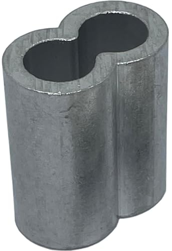 10x Drahtseilklemme Aluminium 5mm Alu Pressklemme Presshülse