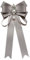 Perfeclan Femmes Cravate Mode pour fête de Mariage Costume Chemise Cravate Ruban Broche Broche pré attaché Strass, Gris