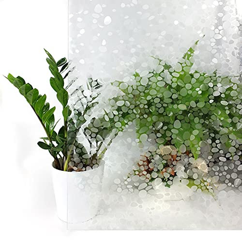 DecoMeister Lámina Adhesiva para Ventanas Vinilo Autoadhesivo Sin Pegamento para Cristales Película Estática para Cocina Papel Decorativo para Mampara Proteccion de Privacidad En Rollo 90 x 100 cm