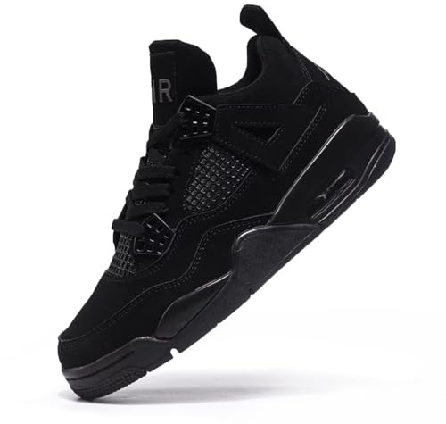 Aszeller Chaussures de Skate Air 4 rétro Classiques pour Homme Femme - Baskets de Basket-Ball décontractées pour Le Travail Course à Pied Marche