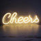 TRIXES CHEERS LED-Leuchtschild - Innenwanddekoration für Bars und Wohnzimmer, Stromversorgung über USB