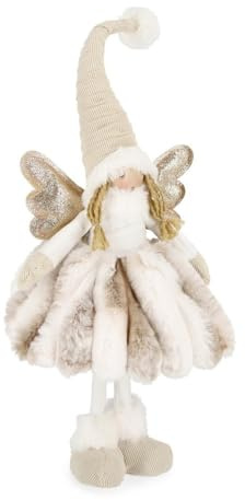 Bizzotto Angelo di Natale Bianco Belen Luminoso Led