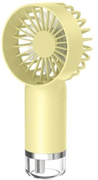 MEAKTSMI Ventilateur de bureau léger rechargeable USB Ventilateur d'humidification Ventilateur de bureau Ventilateur de camping Miniature Ventilateur de refroidissement ABS
