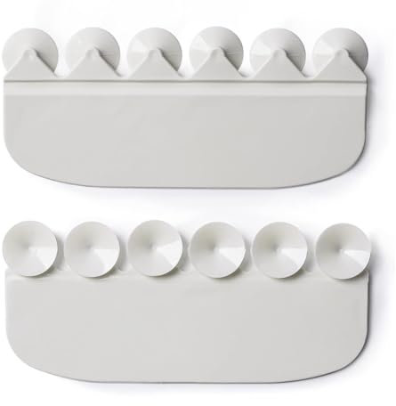 Fuhjythy Universal Toilet Splash Guard with Lid Lifter, 2-Pack Prevents Pee Spills on Toilet Seat