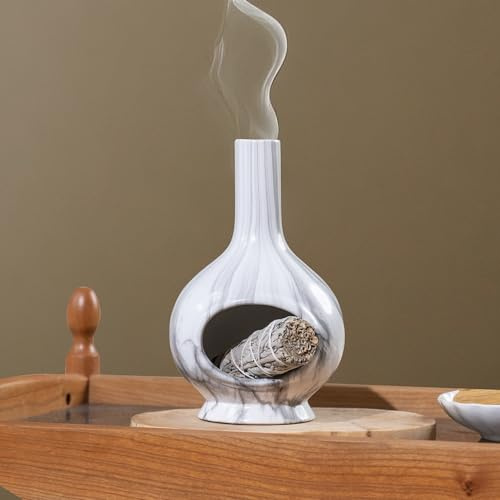 Handgefertigte Keramik räucherstäbchen Halter weihrauchbrenner zur energetischen Reinigung für Meditation Yoga Wohnzimmer deko modern Incense Holder