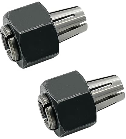 N693118 A24215SV 6,35 mm Oberfräsen-Spannzange mit Mutter, ersetzt Dewalt DCW600B DCW600B-CA DWP611 DWP611PK Porter Cable 450 450PK 4512 Oberfräsen-Elektrowerkzeuge (2 Stück)
