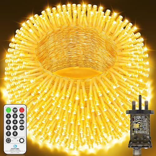 800 LED Fairy Lights Outdoor Christmas Lights,Warm White