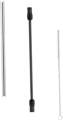 GALPADA Replacement Milk Frother Hose for Fully Automatic Coffee Machines Silicone Tube with Metal Connector Easy Installation and Cleaning Compatible with Bosch and Deep Grey