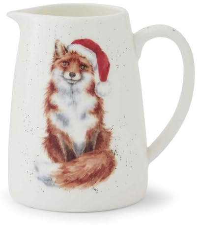 Wrendale Designs Mini Porzellan Milch-Kännchen Weihnachts-Fuchs Santa | WP-WNVG4393-XL