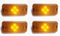 VNVIS 4x LED Orange Blinker Seitenmarkierungsleuchten Lampen für FE2, FM2, Ducato 2006>, Boxer 2006>, Midlum, Premium, Kerax, Magnum