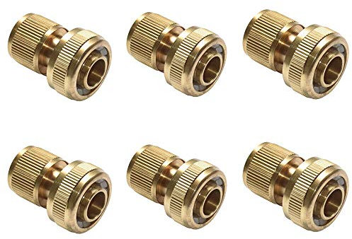- Raccord Rapide Universel pour Tuyau d'arrosage en Laiton - pour Le Jardinage, l'arrosage de la Maison, Le Lavage de Voiture, Doré