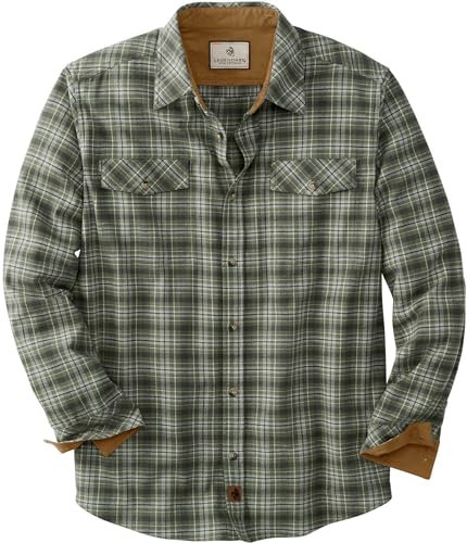 Legendary Whitetails Men's Standard Legendary Flannel Shirt, Forest Moss Plaid, XX-Large
