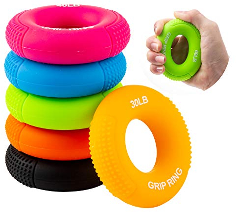 XiYee Fingertrainer, 6 in 1 Handmuskeltrainer Fingertrainer, Premium Handtrainer, Armtrainer, Unterarm Griff Training