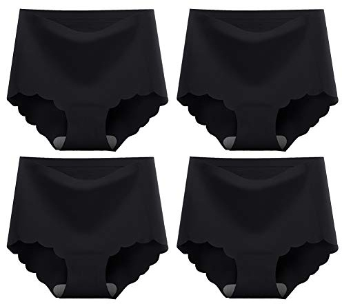 4er-Pack Nahtlose Slips Damen Modal Unterhosen Panties Schlüpfer Mehrpack | Seamless slips damen ohne drückende Nähte; kühles weiches Modal; antibakterieller Schritt; elastisch & formtreu