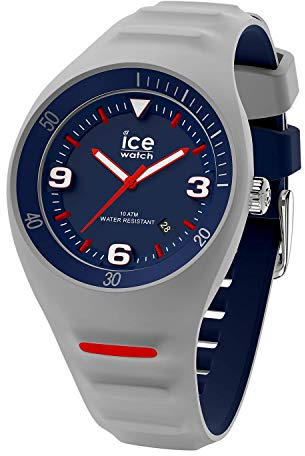 Ice-Watch - P. Leclercq Grey blue - Graue Herrenuhr mit Silikonarmband - 018943 (Medium)