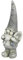 BURI Dekofigur Gartenzwerg 42cm Grau Magnesia wetterfest Wichtel Gartenfigur, Variante:mit Spaten