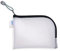 HERMA 20023 - Trousse de Voyage à Fermeture éclair - Format A6 - Transparente - Noire - Petite Poche Transparente - avec Fermeture éclair - pour la Toilette du téléphone Portable, des câbles de
