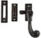 Hammer and Tongs - Rustic Window Fastener - Right Handed - W45mm x H110mm - Black