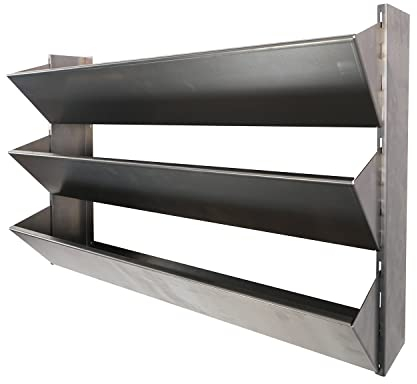 bellissa - INALTO S3 vertikales Hochbeet hängend 90x27x60cm- Vertikalbeet Regal für Wandmontage mit 3 Pflanzkästen ohne Zwischenböden für Kräuter, Pflanzen & Blumen - Vertikaler Garten aus Metall
